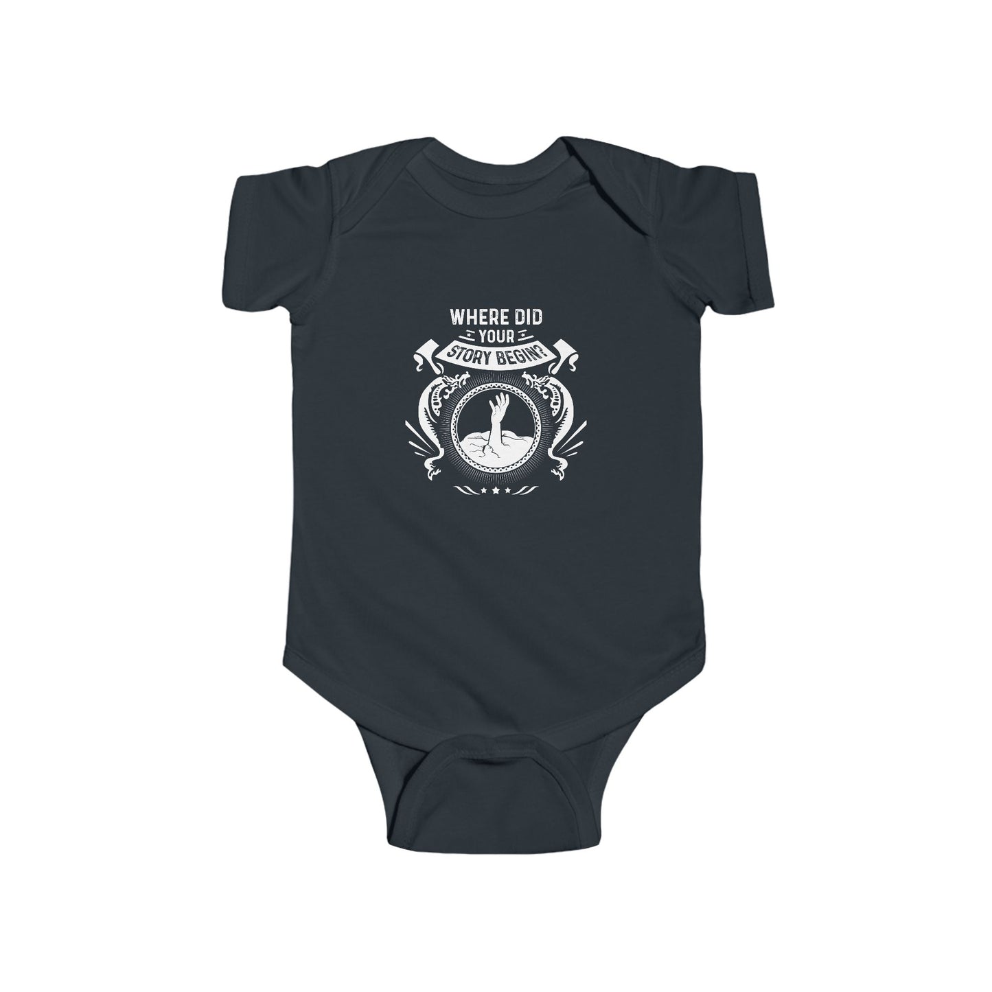 Baby My Story Begins in- Infant Bodysuit