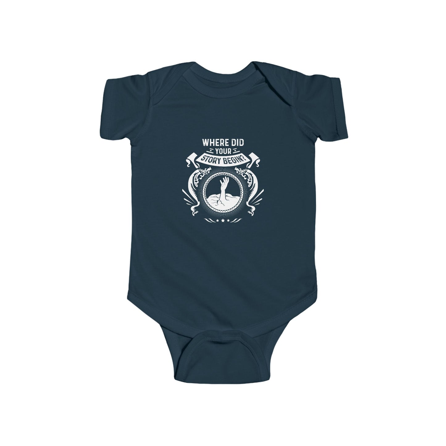 Baby My Story Begins in- Infant Bodysuit