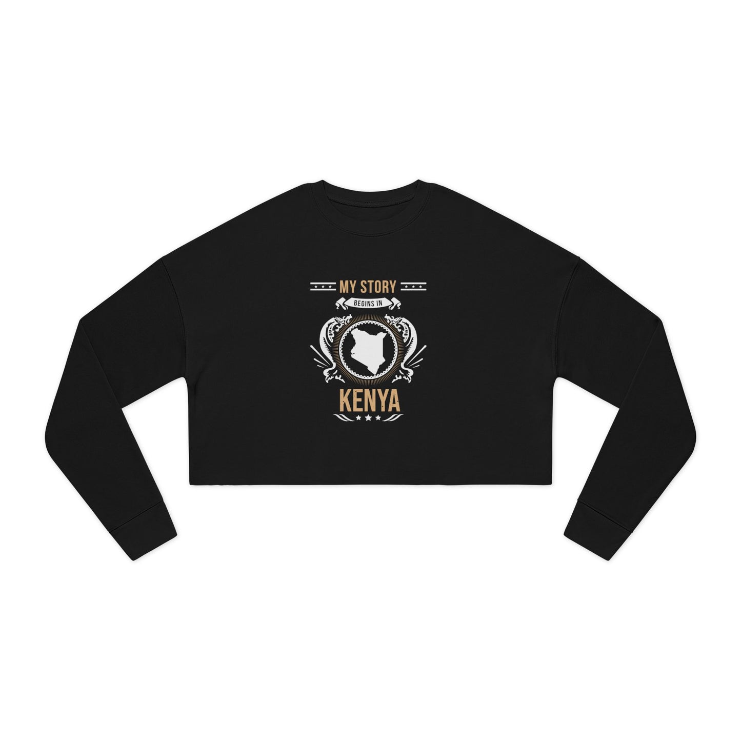 Kenya Style 1-Women's Cropped Sweatshirt