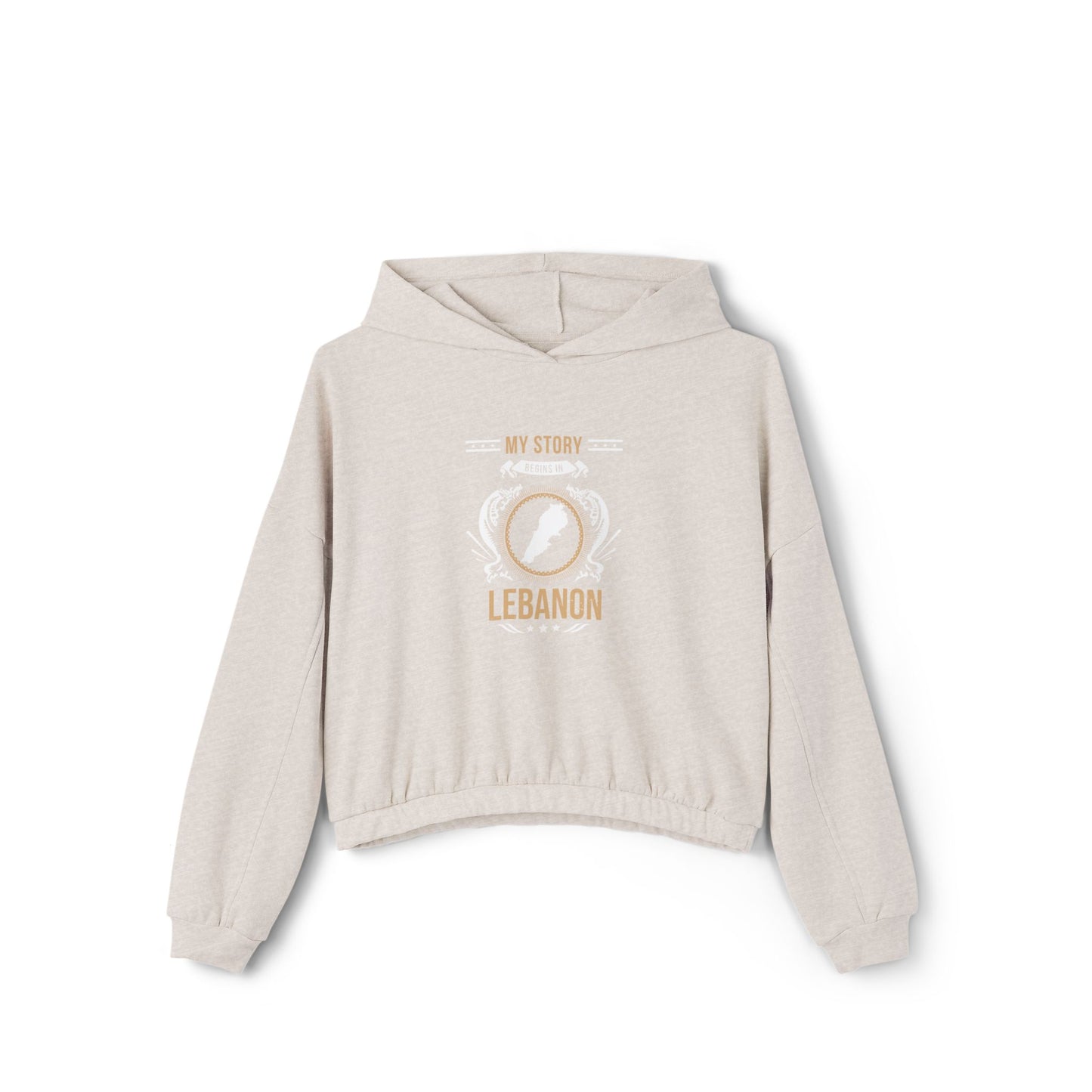 Lebanon Style 1-Women's Cinched Bottom Hoodie