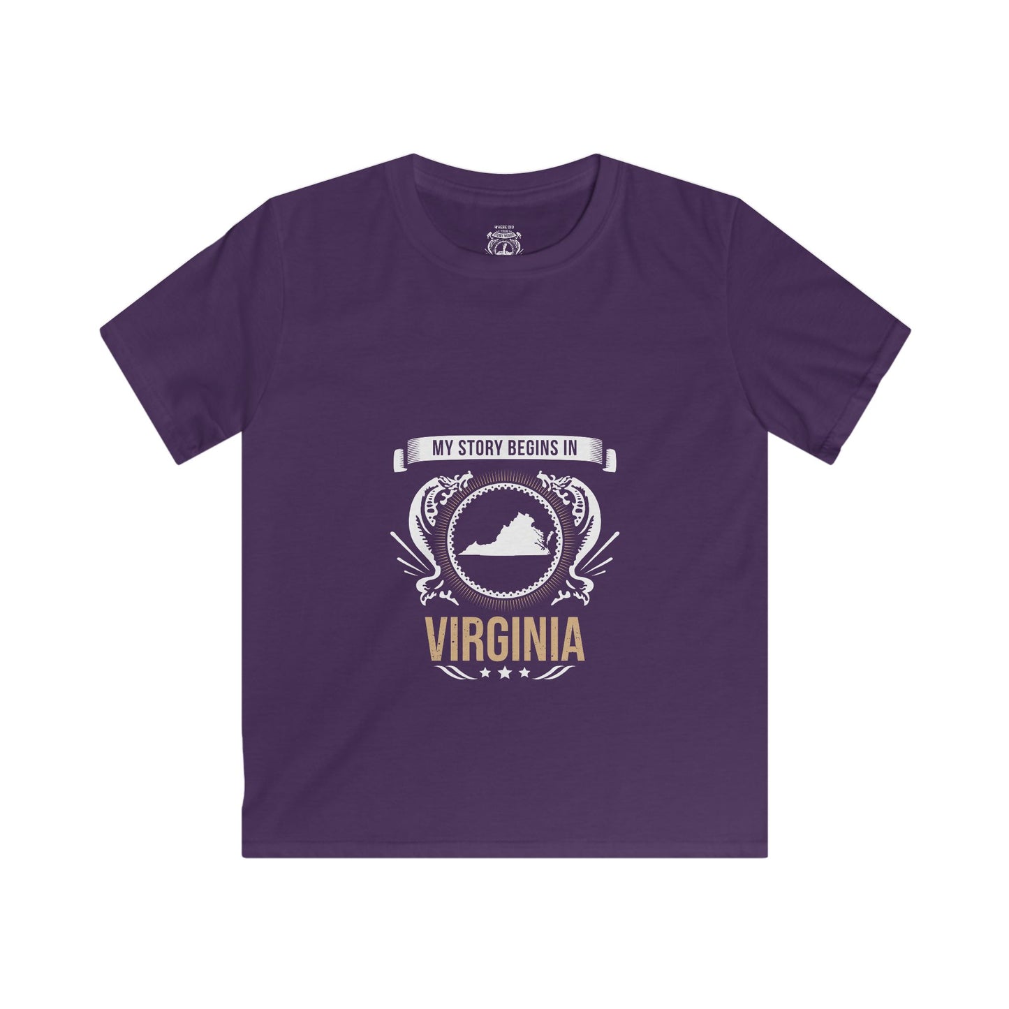 Kids Virginia Style 2-unisex short sleeve shirt