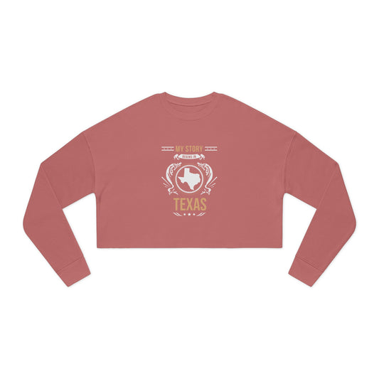 Texas Style 1-Women's Cropped Sweatshirt