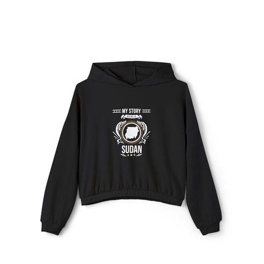 Sudan Style 1-Women's Cinched Bottom Hoodie