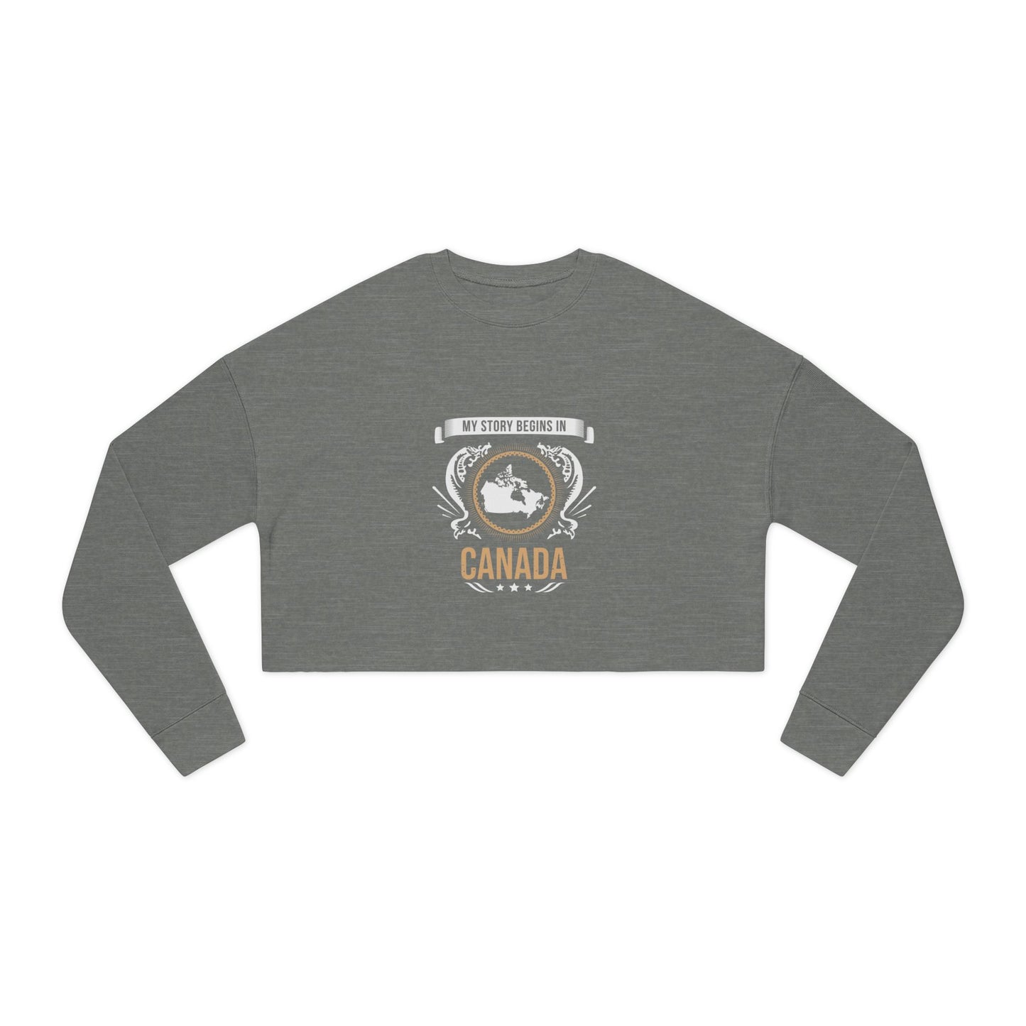 Canada Style 2-Women's Cropped Sweatshirt