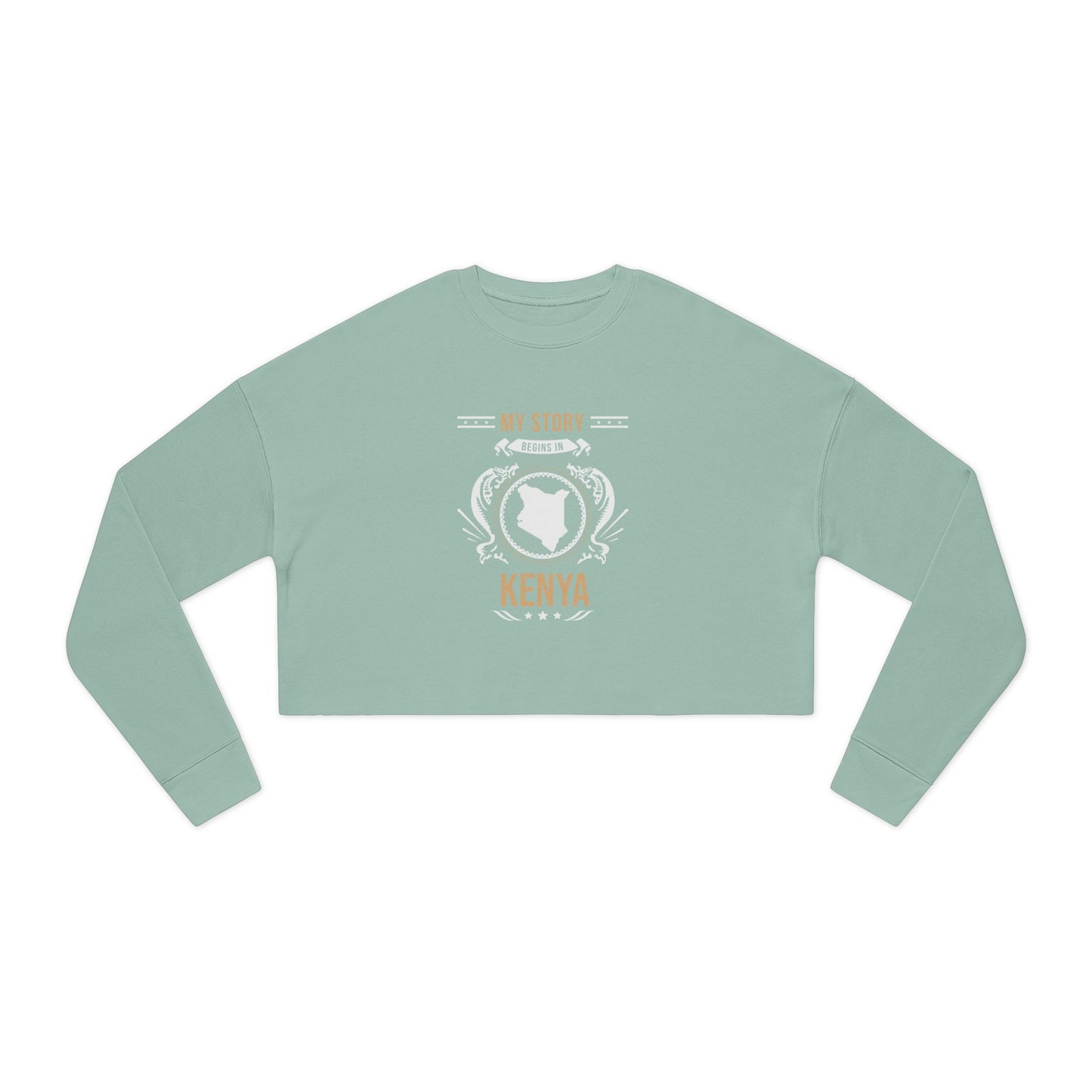 Kenya Style 1-Women's Cropped Sweatshirt