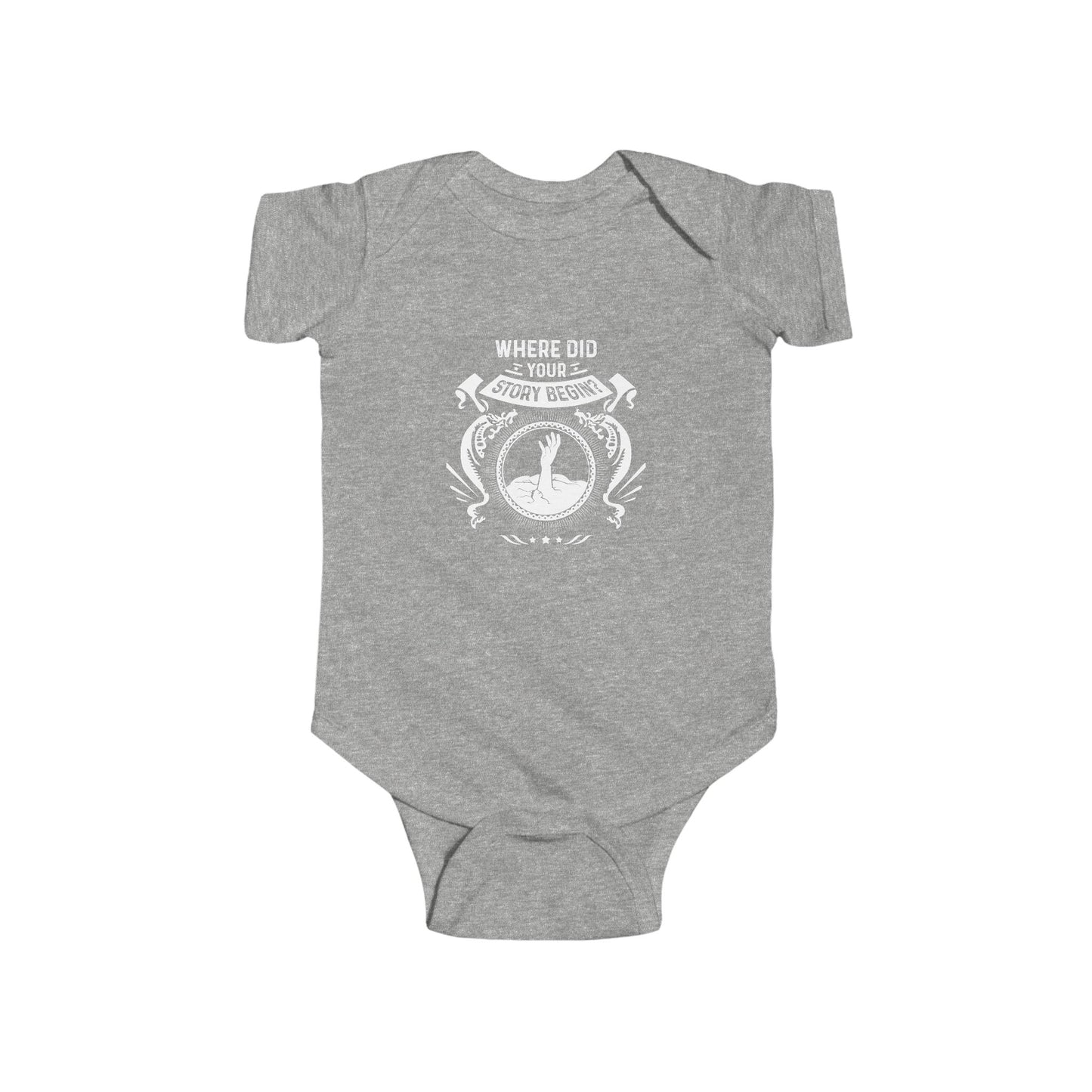 Baby My Story Begins in- Infant Bodysuit