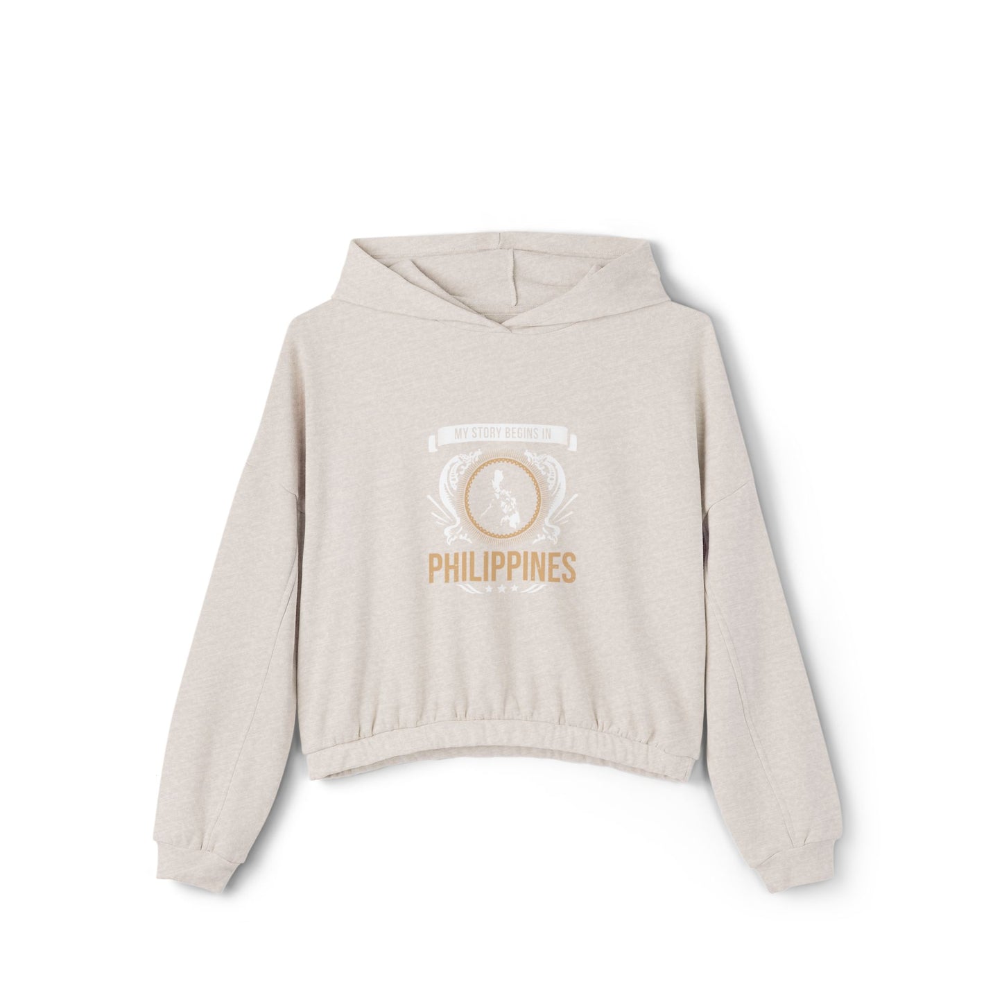 Philippines Style 2-Women's Cinched Bottom Hoodie
