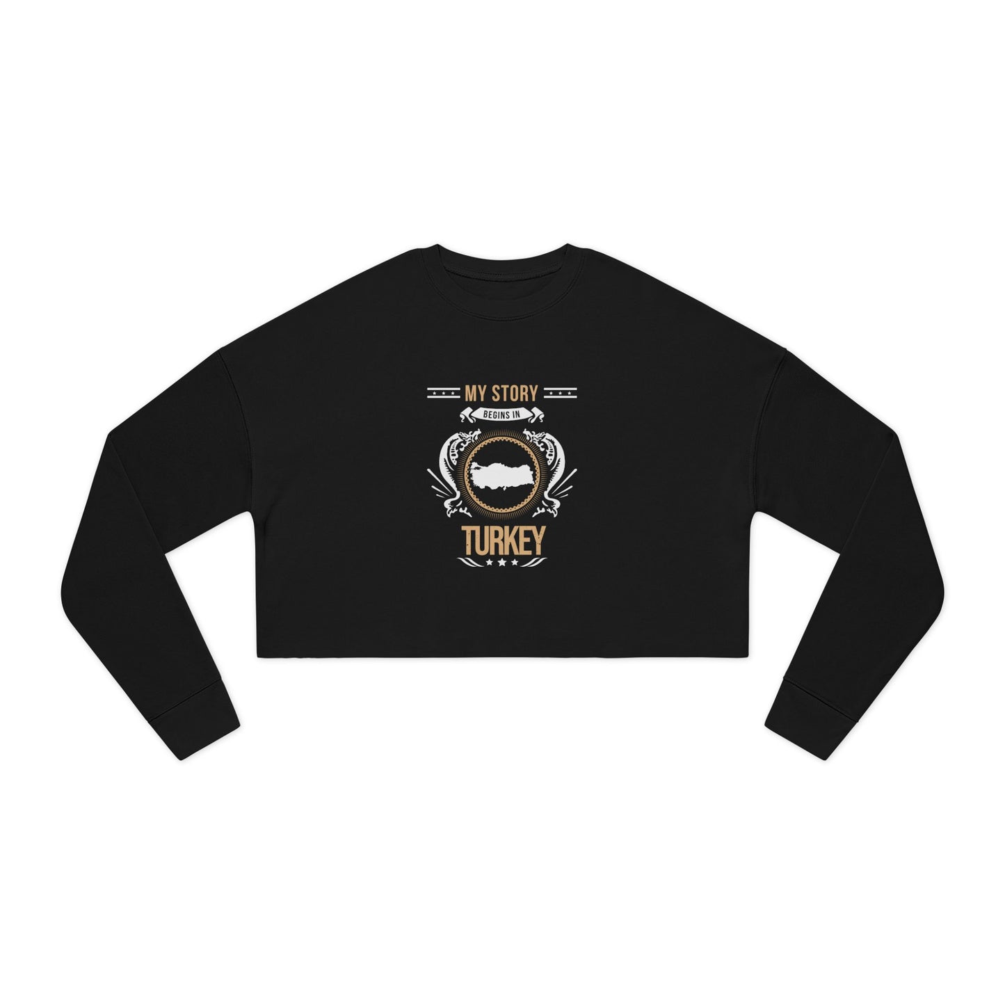 Turkey Style 1-Women's Cropped Sweatshirt