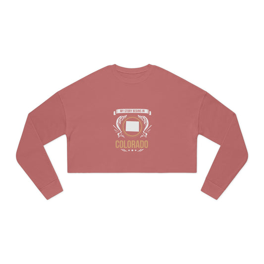 Colorado Style 2-Women's Cropped Sweatshirt