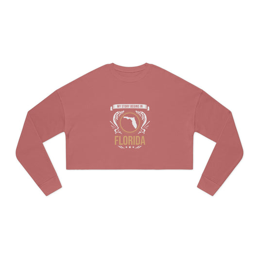 Florida Style 2-Women's Cropped Sweatshirt