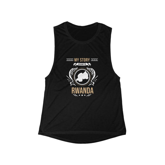 Rwanda Style 1-Women's Flowy Tank