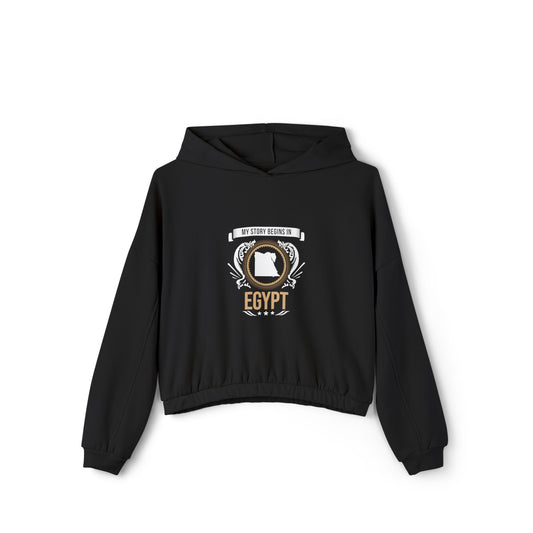 Egypt Style 2-Women's Cinched Bottom Hoodie