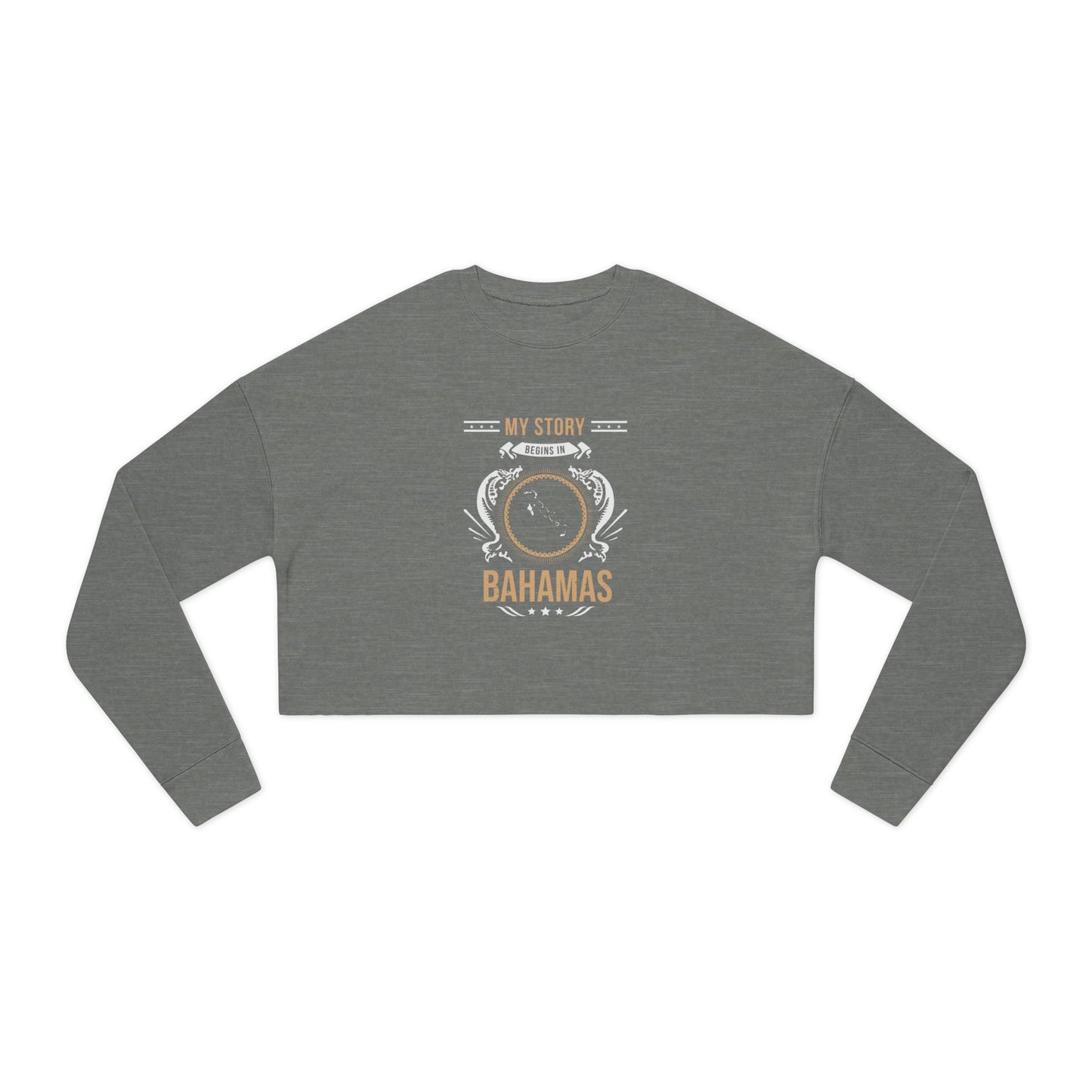 Bahamas Design 1-Women's Cropped Sweatshirt