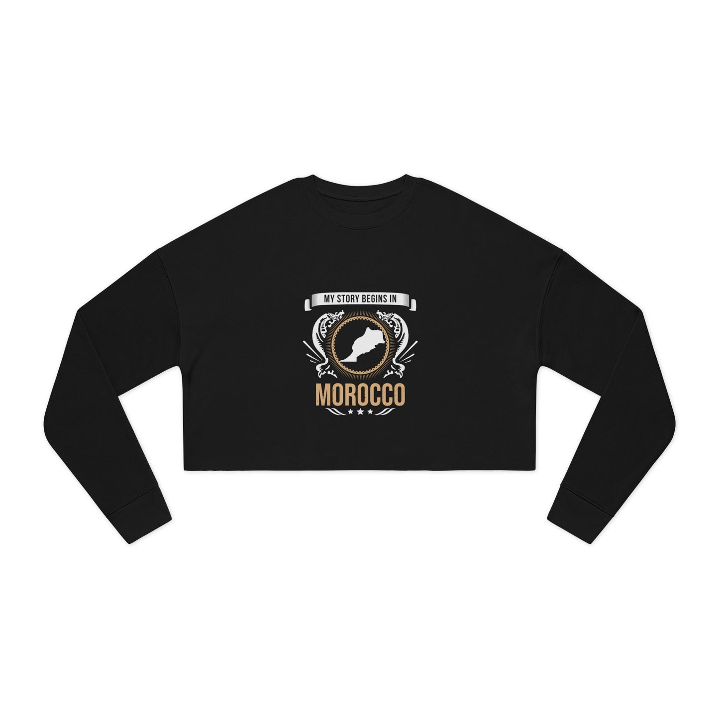 Morocco Style 2-Women's Cropped Sweatshirt