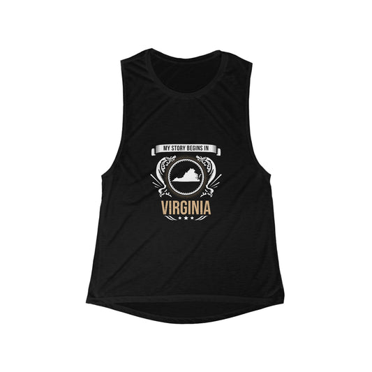 Virginia Style 2-Women's Flowy Tank