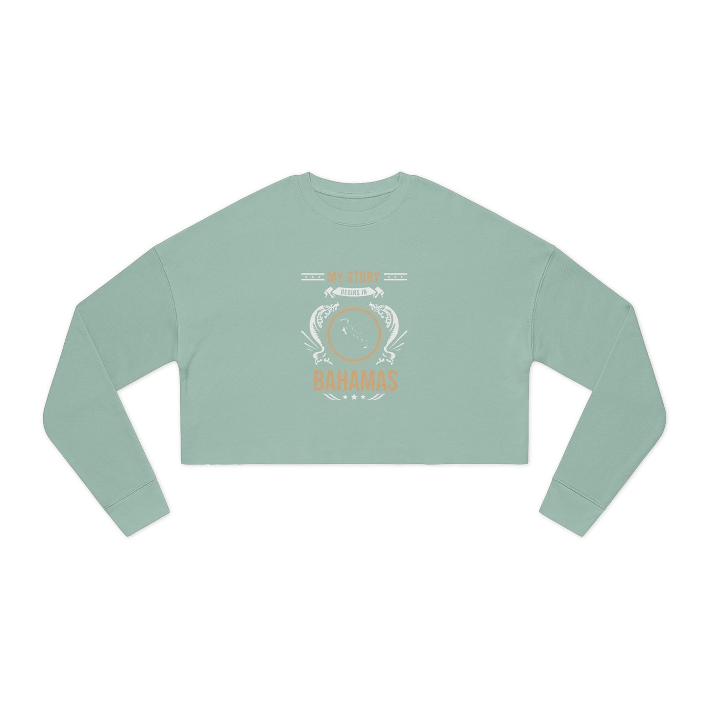 Bahamas Design 1-Women's Cropped Sweatshirt