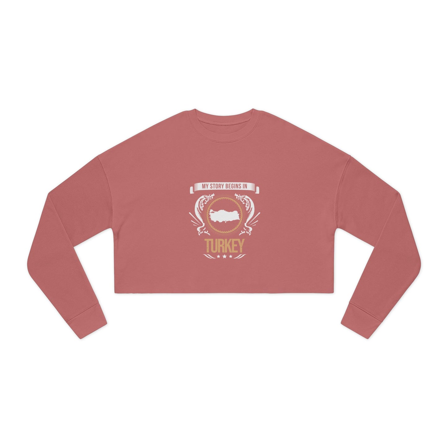 Turkey Style 2-Women's Cropped Sweatshirt