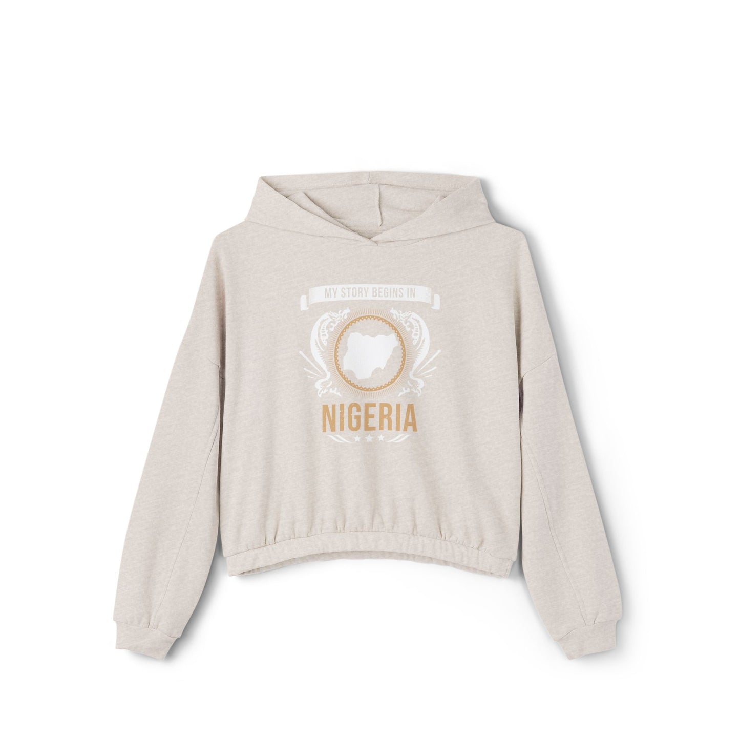 Nigeria Style 2-Women's Cinched Bottom Hoodie