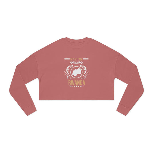 Rwanda Style 1-Women's Cropped Sweatshirt