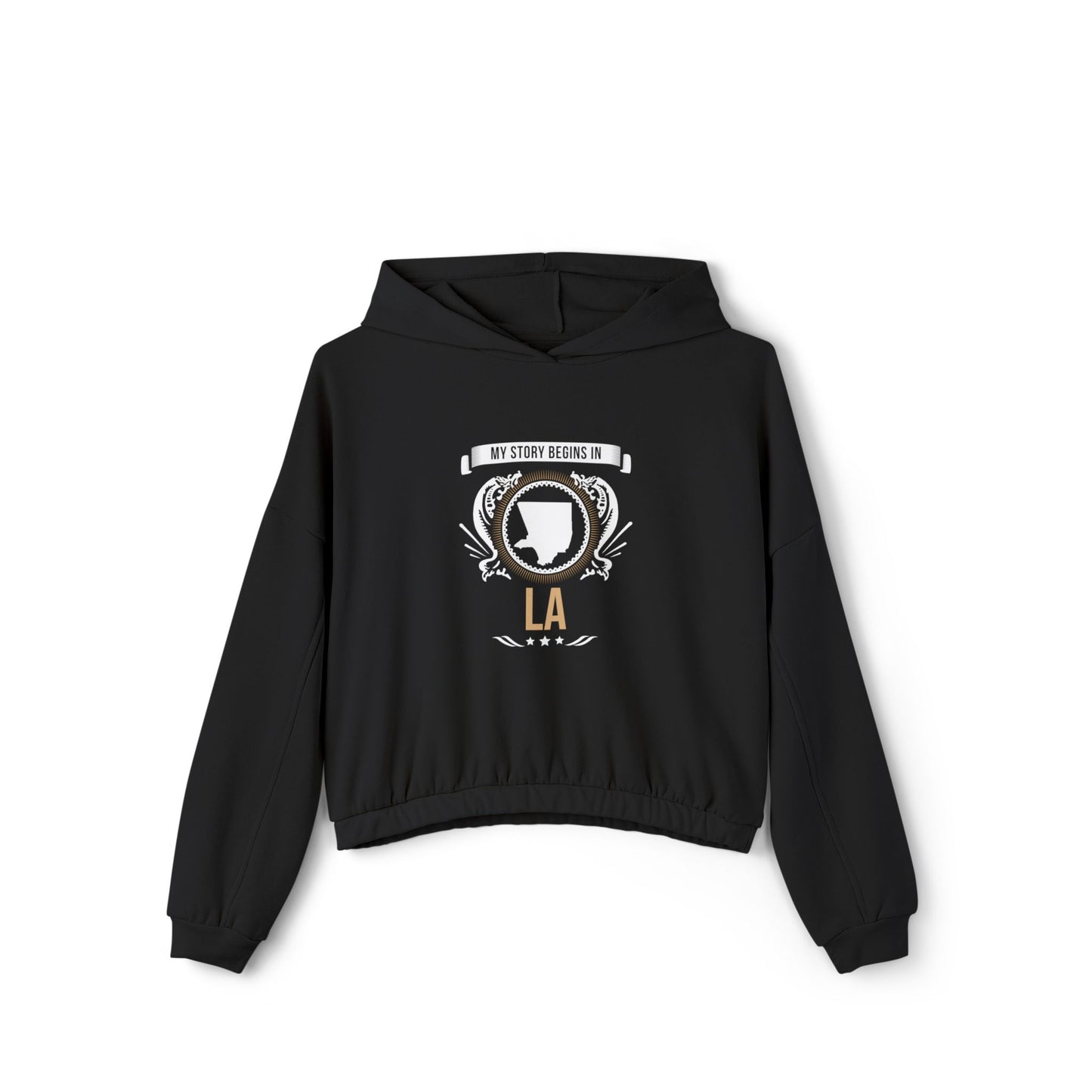 LA Style 2-Women's Cinched Bottom Hoodie