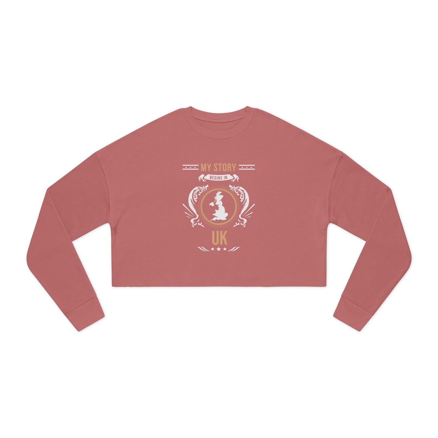 UK Style 1-Women's Cropped Sweatshirt